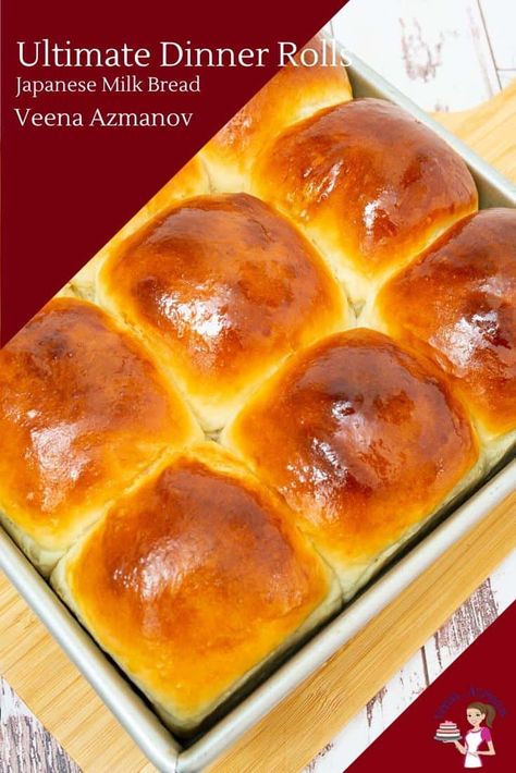 These are the softest Japanese dinner rolls you will ever using the Asian water roux method called tangzhong with my step by step video tutorial Milk Bread Rolls, Roll Dough Recipe, British Bake Off Recipes, Japanese Milk Bread, Milk Bread Recipe, Japanese Bread, Japanese Dinner, Bread Rolls Recipe, Bread Soft