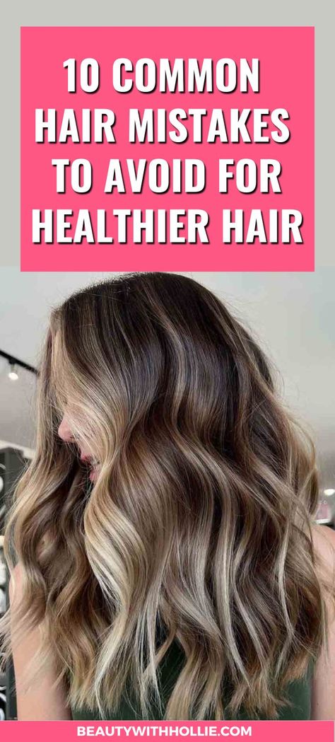 10 Hair Mistakes To Avoid for Healthier Hair Soft Healthy Hair, Sleeping With Wet Hair, Cold Hair, Easy Care Hairstyles, Hair Mistakes, Hair Issues, Thick Curly Hair, Healthier Hair, Greasy Hair Hairstyles