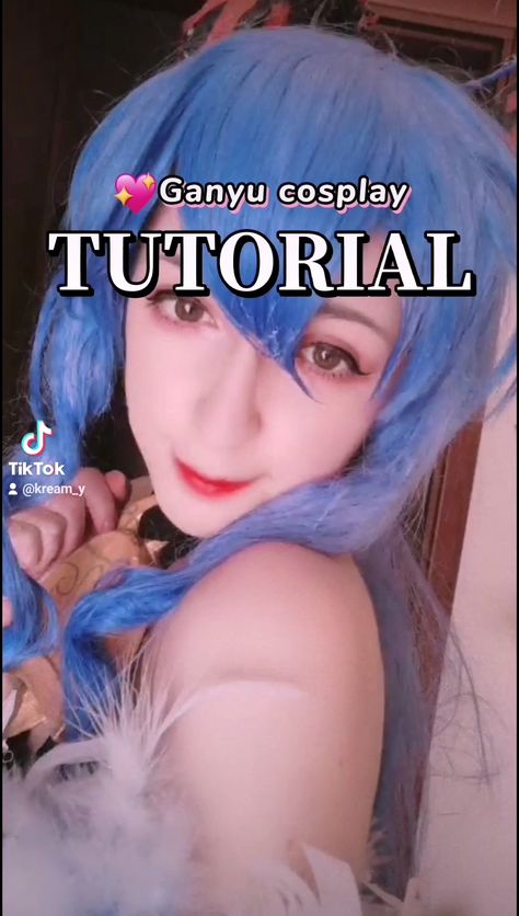 Cosplay tutorial DIY of Genshin Impact Ganyu Last Minute Cosplay, Ganyu Cosplay, Genshin Impact Ganyu, Genshin Cosplay, Cosplay Genshin, Cosplay Tutorial, Cosplay Diy, Video Tutorial, Last Minute