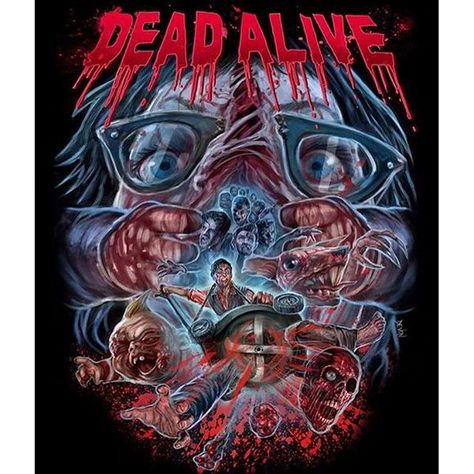 Dead Alive art Dead Alive, Horror Fanatic, Horror Stuff, Horror Pictures, Horror Movie Icons, Horror Artwork, Zombie Movies, Ghost Story, Brain Dead