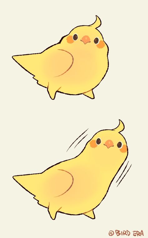 Cockatiel Illustration, Emotional Illustration, Kawaii Mascot, Bird Meme, Bird Artists, Twitch Overlay, V Cute, Anime Expressions, Pet Chickens