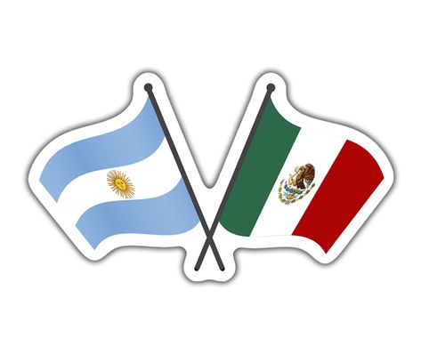 Dual Country Flag Sticker – Argentina/Mexico Bandera Argentina Tattoo, Argentina Flag Wallpaper, Argentina Png, Bandera Argentina Aesthetic, Argentina Sticker, Cute Hamsters, Vinyl Designs, Country Flags, Vinyl Sticker