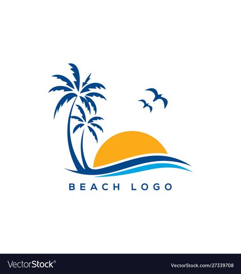 Sunset Logo Design, Beach Logo Design, Resort Logo Design, Travel Logos, Palm Tree Icon, Sunrise Logo, Palm Tree Logo, Palm Tree Drawing, Palm Logo