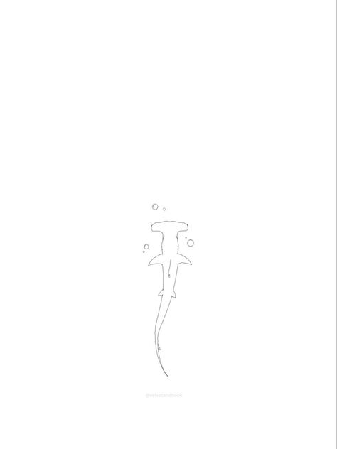 Fine Like Shark Tattoo, Tiny Hammerhead Shark Tattoo, Hammerhead Line Tattoo, Ocean Linework Tattoo, Minimalist Hammerhead Shark Tattoo, Shark Tattoos Hammerhead, Fine Line Hammerhead Tattoo, Cute Hammerhead Shark Tattoo, Shark Drawing Hammerhead