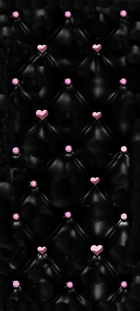 Black Hart, Dress Your Tech, Pink Luxury, Wallpaper Girly, Fun Wallpaper, Black Hearts, Luxury Wallpaper, Iphone Wallpaper Girly, Black And Pink