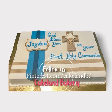 Religious Cakes, First Holy Communion, Holy Communion, God Bless