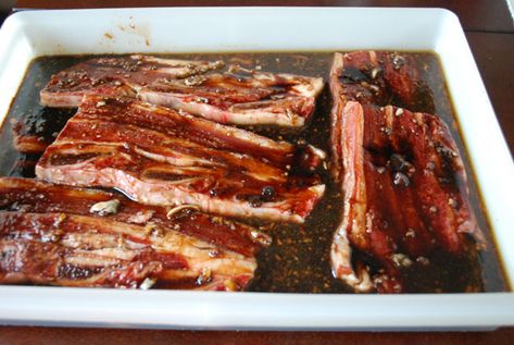 In Her Kitchen: Maui Rib Marinade Maui Ribs Recipe, Beef Marinades, Maui Ribs, Ribs Marinade Recipe, Ribs Marinade, Chicken Inasal Recipe, Rib Marinade, Caribbean Foods, Maui Food