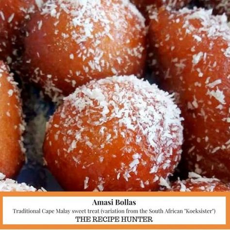 Bollas Recipe, Koeksister Recipe South Africa, Koeksisters Recipe, Doughnuts Baked, Homemade Food Recipes, South African Desserts, Cape Malay, Oatmeal Smoothie, African Dessert