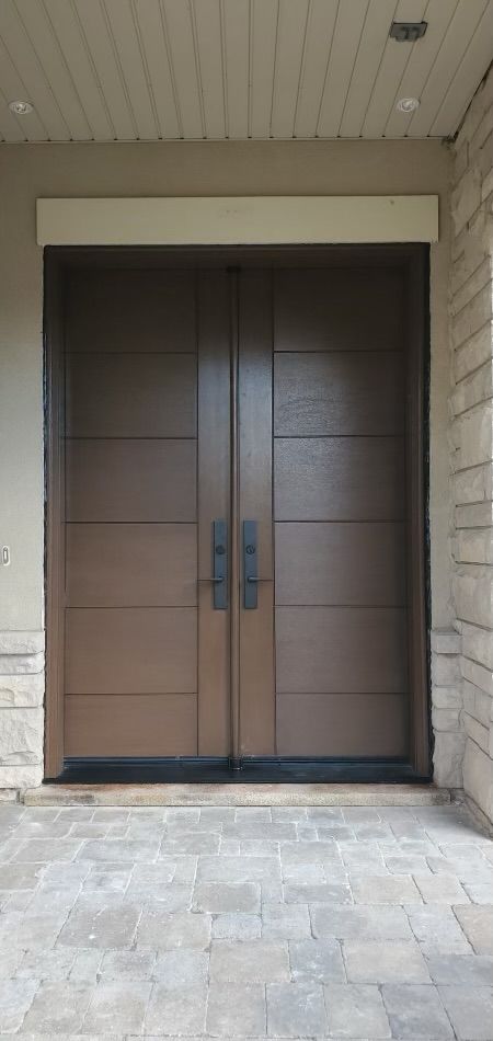 Modern Double Door Entrance Front Entry, Front Double Door Ideas Modern, Modern Wooden Double Doors Entrance Front Entry, Entry Double Door Designs, Modern Double Doors Entrance Wood, Dubble Doors Design Wooden, Double Door Design Modern Entrance, Main Entrance Door Design Main Entrance Door Design Architecture, Double Door Main Door