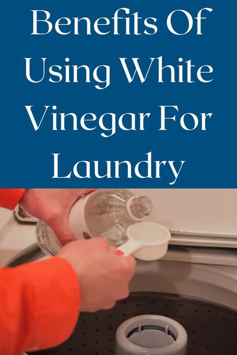 Vinegar For Laundry, Vinegar Washing Machine, Laundry Whitening, Uses For White Vinegar, Vinegar In Laundry, White Vinegar Cleaning, Borax Cleaning, Laundry Items, Small Laundry Room Ideas