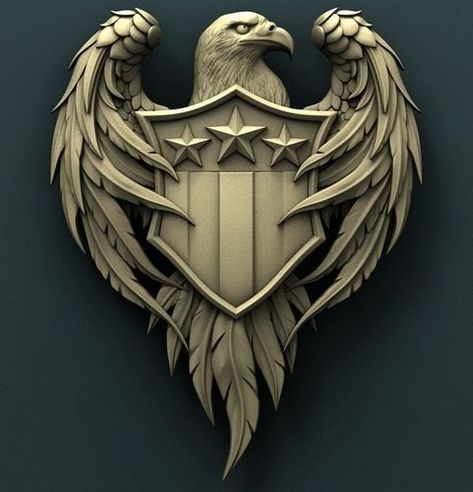 Eagle Wallpaper, Eagle Tattoos, 3d Cnc, Eagle Art, Wood Carving Patterns, Cnc Machining, Game Logo, Cnc Router, 로고 디자인