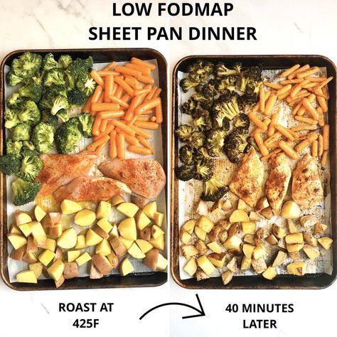 Easy Low Fodmap Meal Prep, Quick Fodmap Dinner, Low Food Map Meal Prep, Low Food Map Dinners, Low Fodmap Chart, Low Fodmap One Pan Meals, Low Fodmap Sheet Pan Dinners, Quick Low Fodmap Dinner, Low Fod Map Dinner Recipes