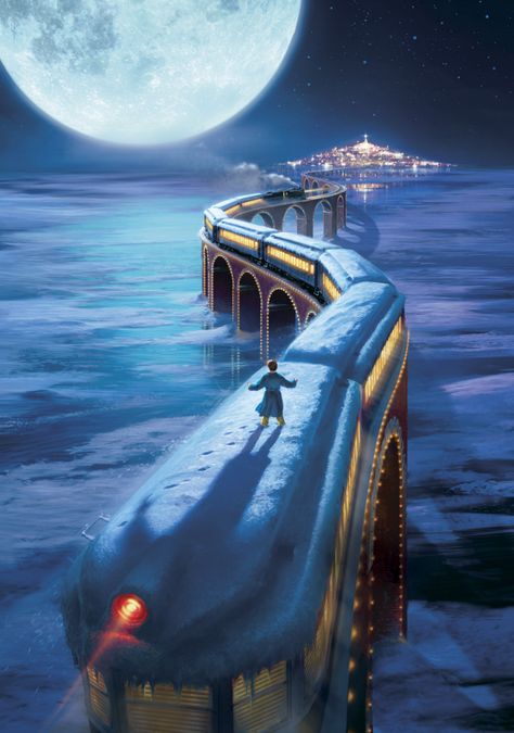 Polar Express Book, Polar Express Movie, Polar Express Train, The Polar Express, Xmas Wallpaper, Christmas Phone Wallpaper, Cute Christmas Wallpaper, Polar Express, Wallpaper Iphone Christmas