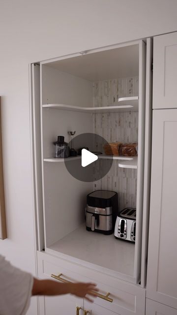 Imagine Kit Homes | Hiding appliances from sight with @homesbyhoven | Instagram Hide Kitchen Appliances, Hiding Appliances, Hide Kitchen, Hide Appliances, Appliance Garage, Hidden Kitchen, Kitchen Inspiration Design, April 16, Kit Homes