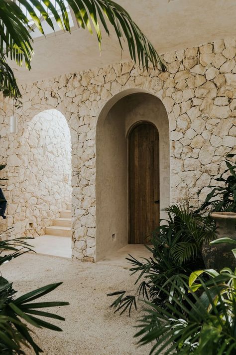 DESIGN CASA MIRRA with private Whirlpool - Apartments for Rent in Tulum, Quintana Roo, Mexico - Airbnb Mediterran Architecture, Mediterran Interior, Mediterranean Interior Design, Mediterranean Interior, Quintana Roo Mexico, Stone Architecture, Mediterranean Home, Design Exterior, Tulum Mexico