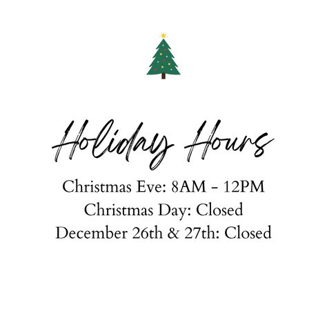 We have adjusted hours for Christmas this week! 🎄🌟 Christmas Salon, Upscale Salon, 2023 Ideas, Holiday Hours, Christmas Poster, Christmas 2023, Christmas Eve, Christmas Holidays, Graphic Design