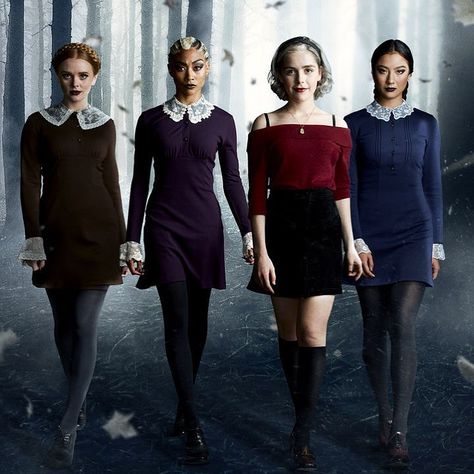 Which „Weird Sister“ is your favorite?! how did you like them this season? hit the comment below 👇 - - - - - - #chillingadventuresofsabrina… Teenage Witch Outfits, Sabrina The Teenage Witch Outfits, Sabrina Spellman Outfit, Sabrina Spellman Style, The Chilling Adventures Of Sabrina, Witch Outfits, Sabrina Witch, Weird Sisters, Sabrina The Teenage Witch