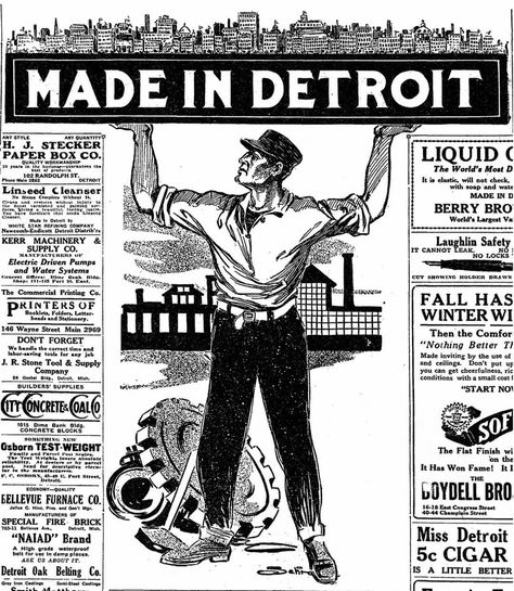 Newspaper clipping from 1913. Credit: Detroit Free Press Vintage Detroit, Board Meeting, Detroit Michigan, Acrylic Paintings, Old Photos, Newspaper, Fence, Michigan, Paintings