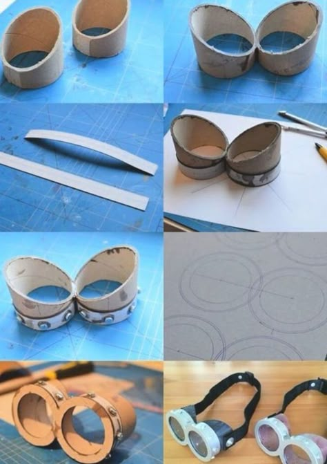 How To Make Minion Goggles / Glasses - 15 DIY Minion Craft - Cool Craft Ideas Minion Glasses, Minion Diy, Cool Craft Ideas, Minion Goggles, Steampunk Diy Crafts, Minion Craft, Diy Minions, Minion Costumes, Steampunk Crafts