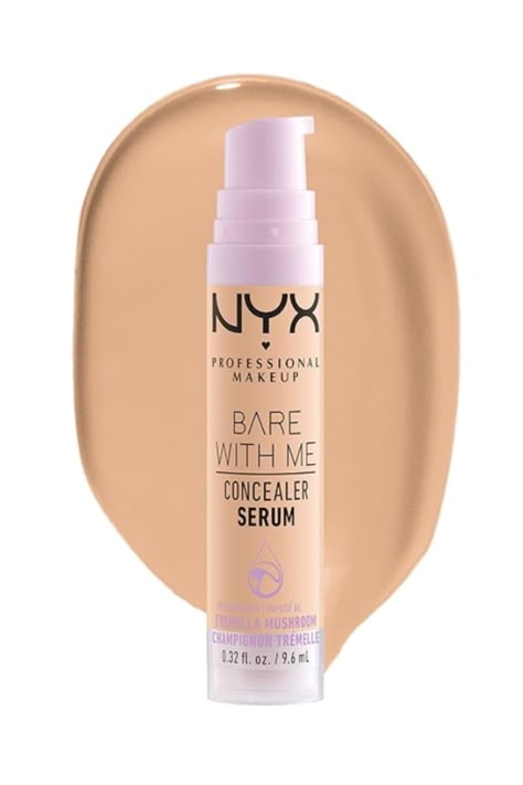 Concelear Makeup Best, Nyx Bare With Me Concealer, Nyx Bare With Me, Bare With Me Concealer Serum, Nyx Concealer, Hydrating Concealer, Serum Concealer, Wishlist 2024, Concealer Makeup