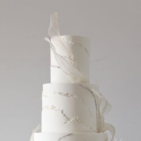 Zoë Clark Cakes on Instagram: "For Georgia and Michael 🤍 with sketch of their cake, initial inspo photo of a buttercream design they sent me (please someone send me the designer credit), and the beading on Georgia’s dress, which she wanted to include a little of within the design together with rice paper sails. #whiteweddingcake #fondantweddingcake #zoeclarkcakes" Cake With Sails, Rice Paper Sails Wedding Cake, Wedding Cake Rice Paper, Rice Paper Wedding Cake, Rice Paper Sails Cake, White Textured Wedding Cake, Cake With Rice Paper, Texture Wedding Cake, Seaside Cake