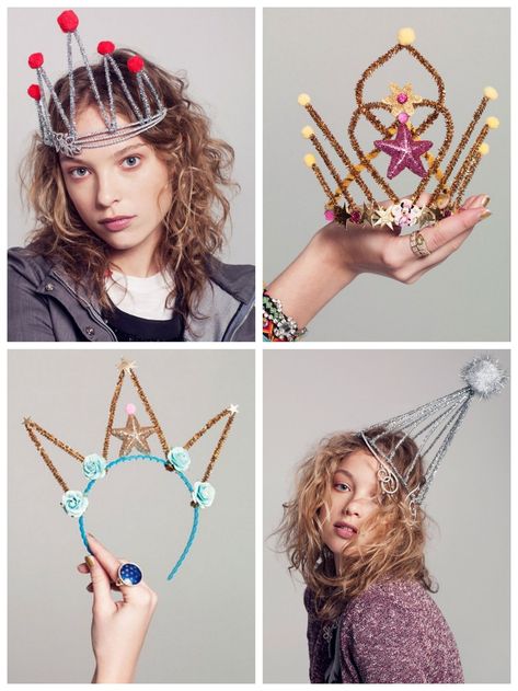 Pipe Cleaner Crown Diy, Diy Prom, Pipe Cleaner Crafts, Prom Accessories, Pipe Cleaners, Pipe Cleaner, Diy Inspiration, Diy For Kids, Kids Party