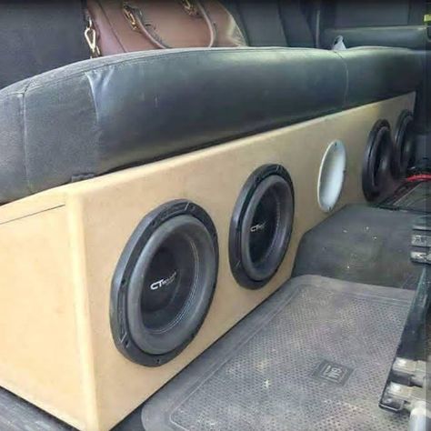 Truck Subwoofer Box, Truck Audio System, Car Speaker Box, Truck Speakers, Truck Stereo, Custom Subwoofer Box, Truck Audio, Car Audio Fabrication, Volkswagen 181