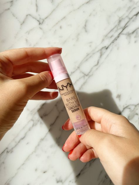 Nyx Bare With Me Concealer Serum Review | POPSUGAR Beauty Bare With Me, Nyx Bare With Me, Nyx Serum Concealer, Bare With Me Concealer, Bare With Me Concealer Serum, Nyx Concealer Serum, Nyx Bare With Me Concealer, Nyx Products Aesthetic, Nyx Bear With Me Concealer