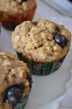 Muffins For Kids, Banana Blueberry Oatmeal Muffins, Baby Muffins, Blueberry Oatmeal Muffins, Banana Oatmeal Muffins, Banana Blueberry Muffins, Healthy Blueberry Muffins, Blueberry Oatmeal, Healthy Blueberry