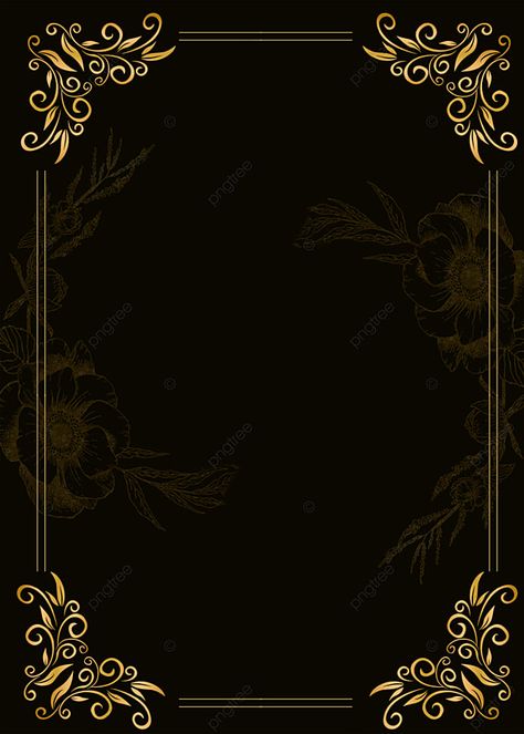 Royal Frame Design, Black Wallpaper Design, Victorian Backdrop, Modern Border Design, Golden Frame Design, Luxury Background Design, Black Floral Background, Line Art Background, Gold Pattern Design