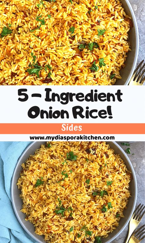 Onion Rice Recipe Indian, Onion Rice Recipe Simple, Rice With Onions, Savoury Rice Recipes, Onion Rice Recipe, Ham Fried Rice, Onion Rice, Rice Meals, Healthy Rice Recipes