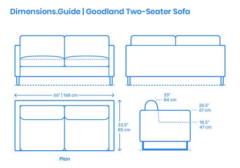 Standard Furniture Dimensions For Compact Living | Engineering Discoveries Furniture Design With Dimensions, Sofa Standard Dimension, Sofa Elevation Drawing, Sofa Size Standard, Sofa Elevation, Couches Living Room Sofas, Standard Furniture Dimensions, Sofa Plan, Furniture Elevation