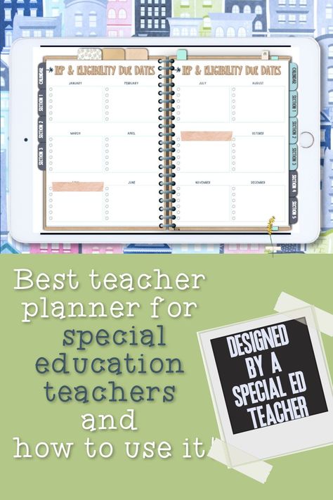 Special Education Teacher Planner, Digital Planner Free Download, Best Teacher Planner, Planner Free Download, Digital Teacher Planner, Special Ed Classroom, Ed Classroom, Life Skills Classroom, Special Ed Teacher