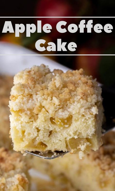 Apple Coffee Cake, Apple Coffee, Coffee Cake Recipes Easy, Apple Coffee Cakes, Apple Streusel, Streusel Coffee Cake, Coffee Cake Recipe, Moist Cake, Cinnamon Recipes