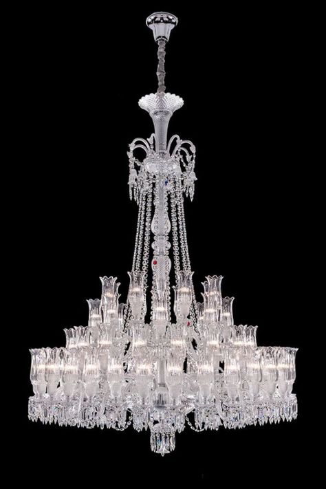 Huge 67 lights baccarat chandelier Baccarat Chandelier, Baccarat Crystal, Chandelier Design, Pretty Lights, Waterford Crystal, Baccarat, Fashion Pictures, Crystal Chandelier, Lalique