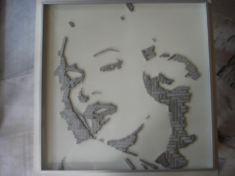 Made with staples - far craftier than I am, but what an amazing result! Stapler Art, Art Techniques Tutorial, Lack Table, Ikea Lack Table, Ikea Lack, Ikea Hackers, Plain Design, Diy Wall Art, Art Techniques