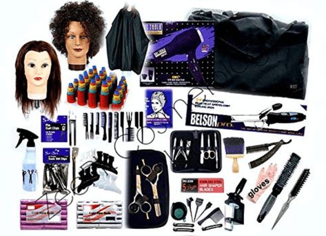 Cosmetology Kit, Cosmetology Career, Beauty School Cosmetology, Business Hair, School Beauty, Manikin Head, Teasing Brush, Beauty Careers, Hair Mannequin