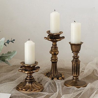 Lotus Candle Holder, Antique Candle Sticks, Lotus Candle, Gold Candle Sticks, Antique Candles, Classic Candles, Gold Lotus, Vintage Candle Holders, Vintage Room