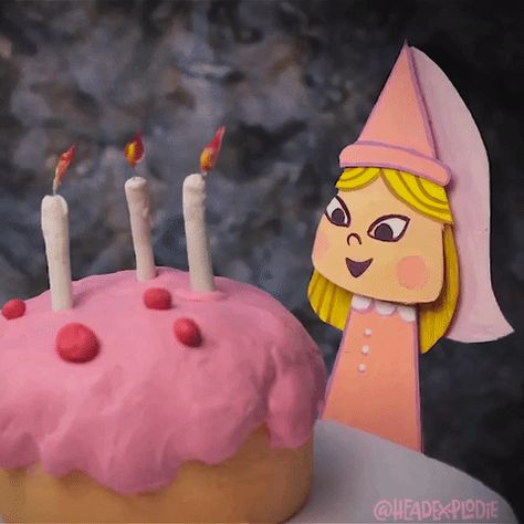 New party member! Tags: happy party happy birthday princess yay stop motion congratulations blow birthday cake make a wish Birthday Animation, Birthday Animated Gif, Good Luck Gif, Cake Gif, Birthday Animated, Birthday Cake Gif, Harry Potter Ginny, Funny Gadgets, Happy Birthday Princess