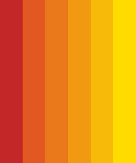 Fire Color, Flame Color Palette, Orange Gradient, Red And Yellow Color Palette, Sun Color Palette, Gradient Color Palette, Red Orange Yellow Colour Palette, Red Orange Yellow Color Palette, Yellow Gradient Color Palette