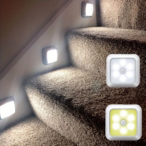 Faster shipping. Better service Stair Wall Lights, Basement Steps, Dark Basement, Basement Garage, Closet Cabinet, Bedroom Corridor, Wireless Lights, Motion Sensor Light, Sensor Night Lights