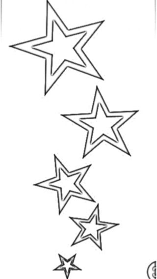 Hollow Star Tattoo, Star Tattoos, Shining Star, Tattoo Designs, Stars, Tattoos, Design