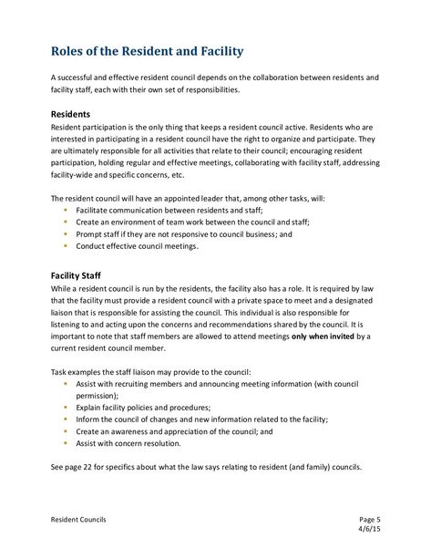 Resident Council Guide.final Effective Meetings, Meeting Agenda, Care Facility, Long Term Care, Nursing Home, Nursing, Leadership, No Response, Encouragement