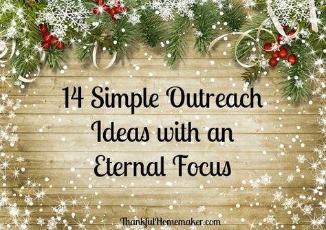 14 Simple Outreach Ideas with an Eternal Focus - @mferrell (Some of the ideas have a Christmas theme, but most can be done at any time during the year.) Outreach Ideas, Womens Ministry Events, Neighborhood Gifts, 10 Gift Ideas, Church Outreach, Outreach Ministry, Gift Ideas For Friends, Christmas Creative, Christ Centered Christmas