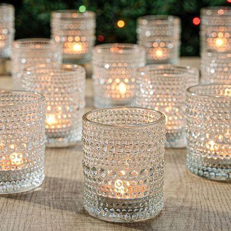 Amazon.com: 36 Pcs Votive Candle Holders for Table Centerpiece, DIY Wax Filling Clear Glass Tea Light Candle Holders Sets, Tealight Candle Holders for Wedding Decor Gift Home Decoration（Clear,36） : CDs & Vinyl Clear Glass Candle Holders, Glass Tealight Candle Holders, Tea Light Candle Holders, Glass Votive Candle Holders, Diy Wax, Tea Light Holders, Wedding Reception Tables, 2025 Wedding, Glass Votive