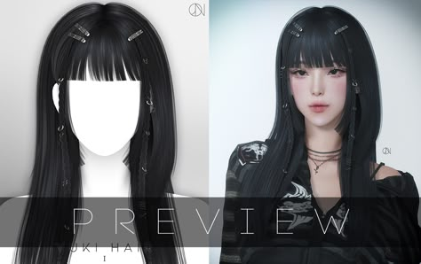 Sims 4 Micro Bangs Hair, Sims 4 Cc Hair Collection Patreon, Sims Bangs, Sims 4 Cc Hime Cut, Sims 4 Bangs Cc, Sims 4 Cc Bangs, Sims 4 Pigtails, Sims 4 Cc Patreon, Cc Patreon