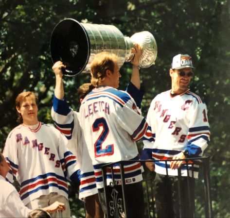 1994 Parade for NY Rangers Ny Rangers Game Aesthetic, Rangers Aesthetic, Rangers Game, Game Aesthetic, Rangers Hockey, Ny Rangers, Sports Images, Ny Yankees, New York Rangers