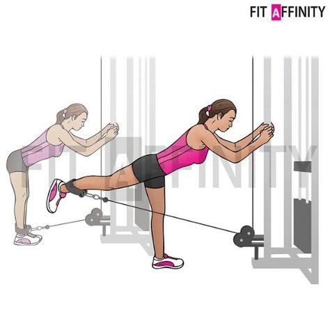 Cable Kickbacks Cable Kick Backs, Target Glutes, Cable Workouts, Cable Kickbacks, Cable Machine Workout, Exercise Legs, Workout Challenges, Glute Kickbacks, Cable Workout