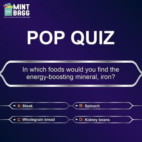 Are You Health Conscious? Want To Test Your Food IQ? Then take this One-Minute Quiz to figure out your food IQ Now! #popquiz #mintbagglife #onlinegroceries #onlinegrocery #grocerystore #groceryshopping #healthyeating #eathealthy #healthandnutrition #healthandwellness #healthylifestyle #healthybreakfast #healthylunchmeal #healthydinnermeal Health Quiz, Reel Ideas, Pop Quiz, Health Conscious, Social Media Marketing Agency, Lunch Recipes Healthy, Instagram Ideas Post, Kidney Beans, Health Check