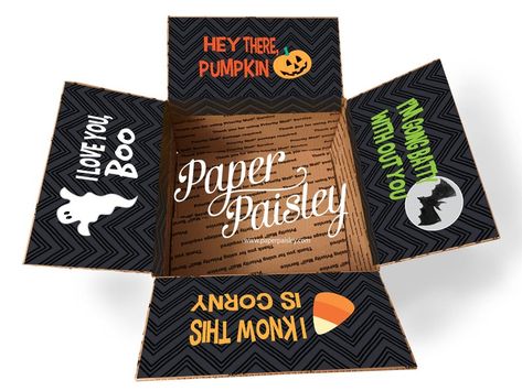 Sandboxx | The top 10 best Halloween care package gifts Anniversary Care Package, Care Package Decorating, Deployment Packages, Halloween Care Packages, Package Sticker, Halloween Gift Baskets, Deployment Care Packages, Hey There Pumpkin, Military Care Package